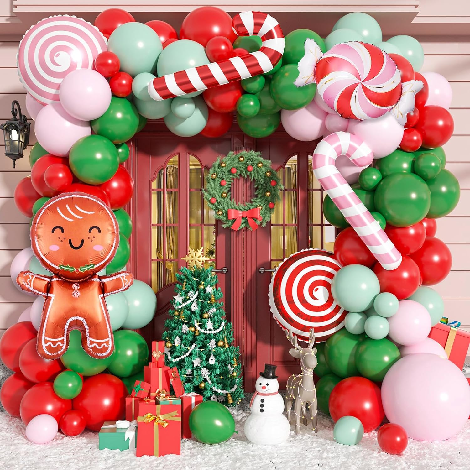 Balloon Arch Kit - Christmas Balloon Garland Arch Kit, 115