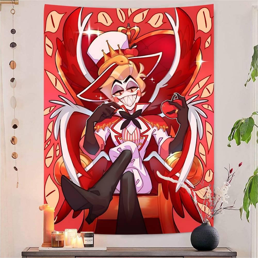 Dessert Table Backdrop - Alastor H-Hazbin Hotel Photography Backdrop For