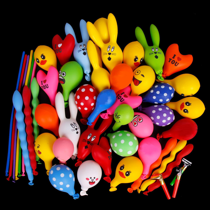 Cartoon Animal Duck Rabbit Hel - Balloon Pump Hand ulasan dan harga