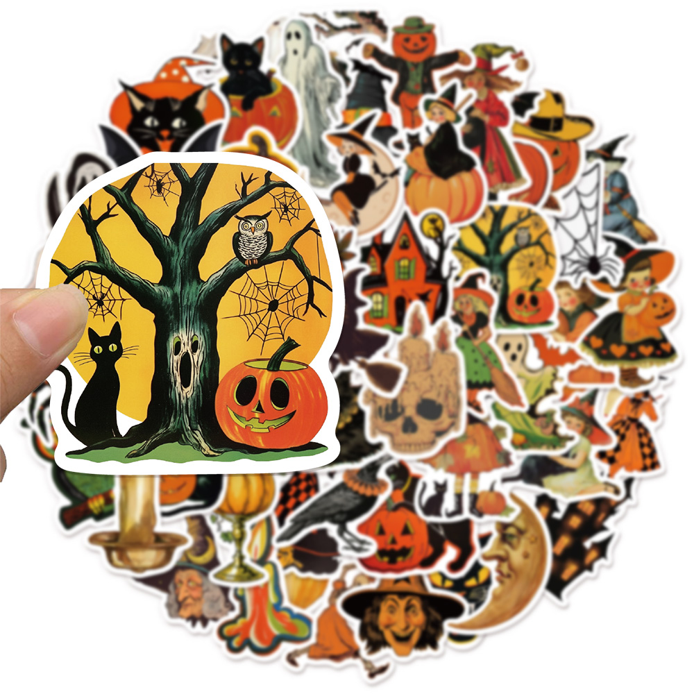 50PCS Halloween Pumpkin Witch  - Plastic Cup 50Pcs ulasan dan harga