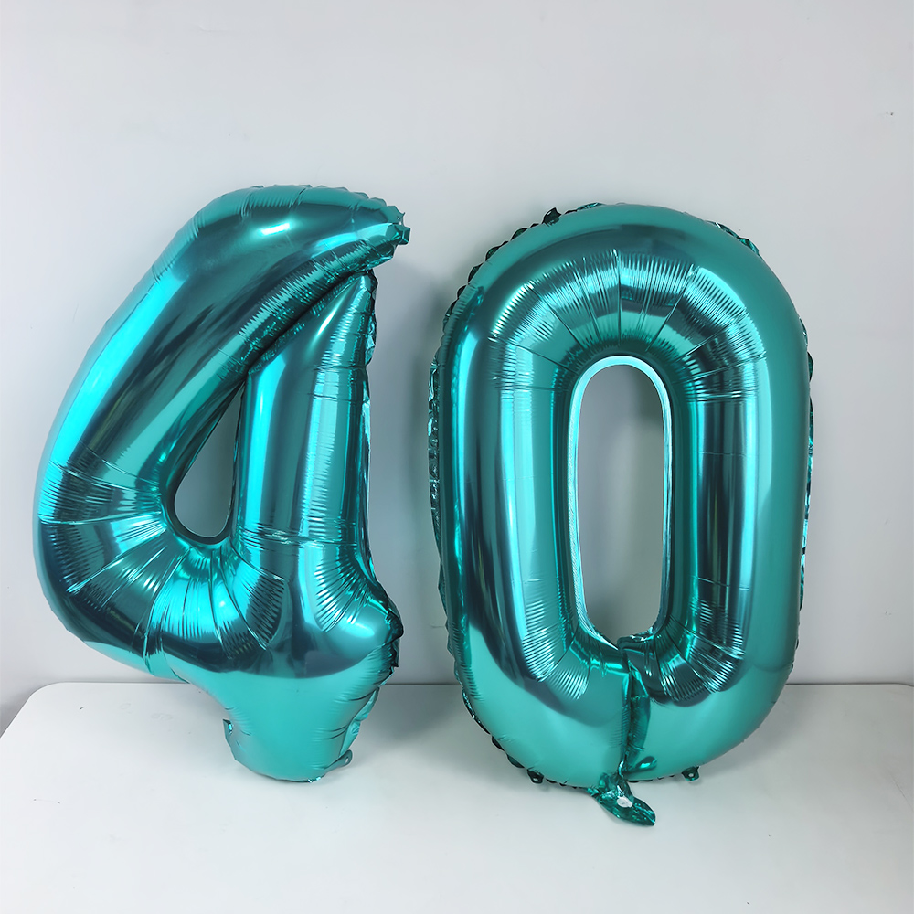 32inch Teal Blue Number 18 Bal - Balloon Pump Hand ulasan dan harga