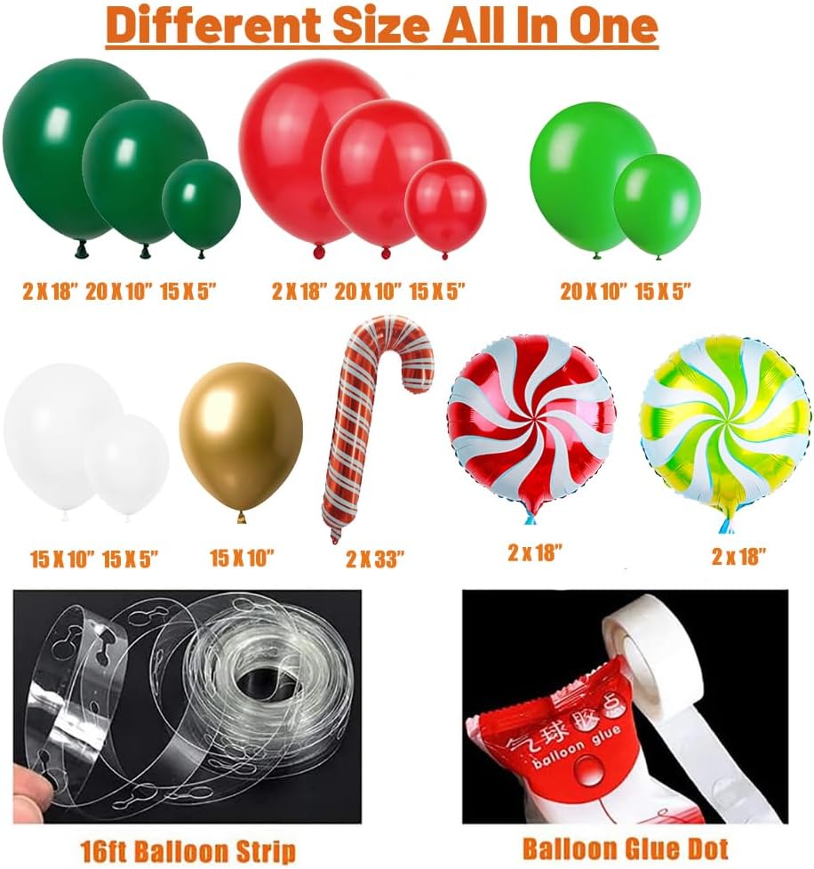 Christmas Balloon Arch Garland - Balloon Arch Kit ulasan dan harga