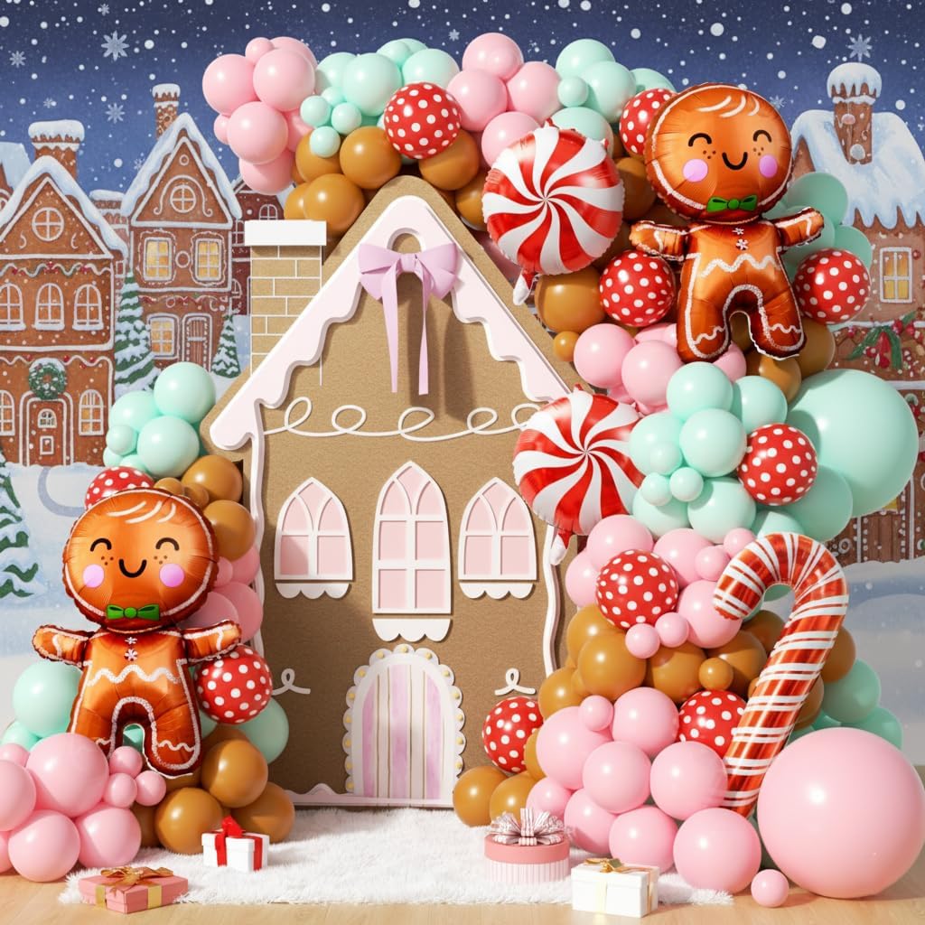 160Pcs Christmas Balloon Arch  - Balloon Arch Kit ulasan dan harga