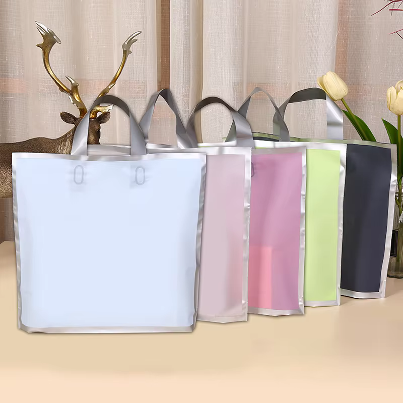 50Pcs Frosted hand shopping ba - Party Event Supply Store ulasan dan harga