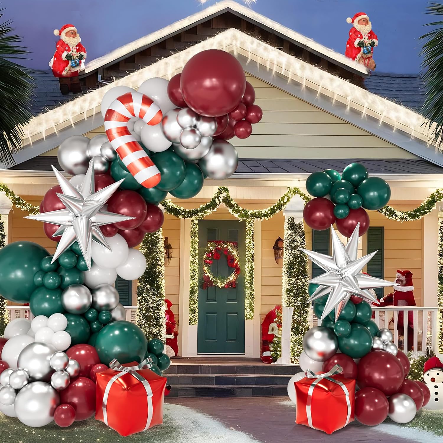 Christmas Balloon Garland Arch - Balloon Arch Kit ulasan dan harga