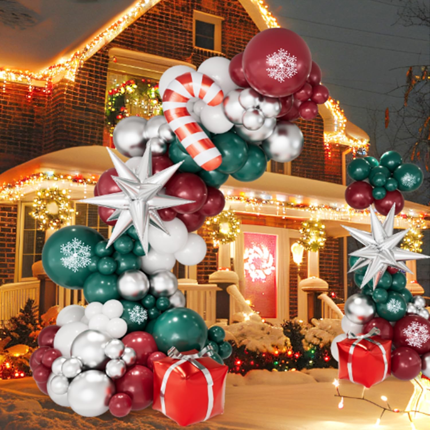 Christmas Balloon Garland Arch - Balloon Arch Kit ulasan dan harga
