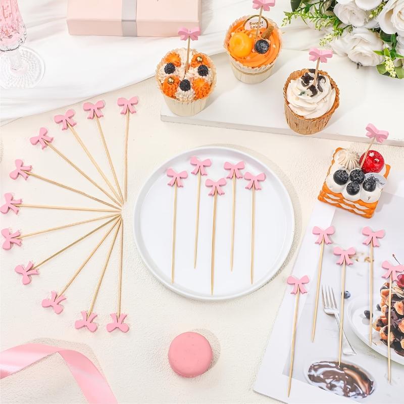 Wooden Bow Cocktail Picks 100P - Centerpiece Stick ulasan dan harga