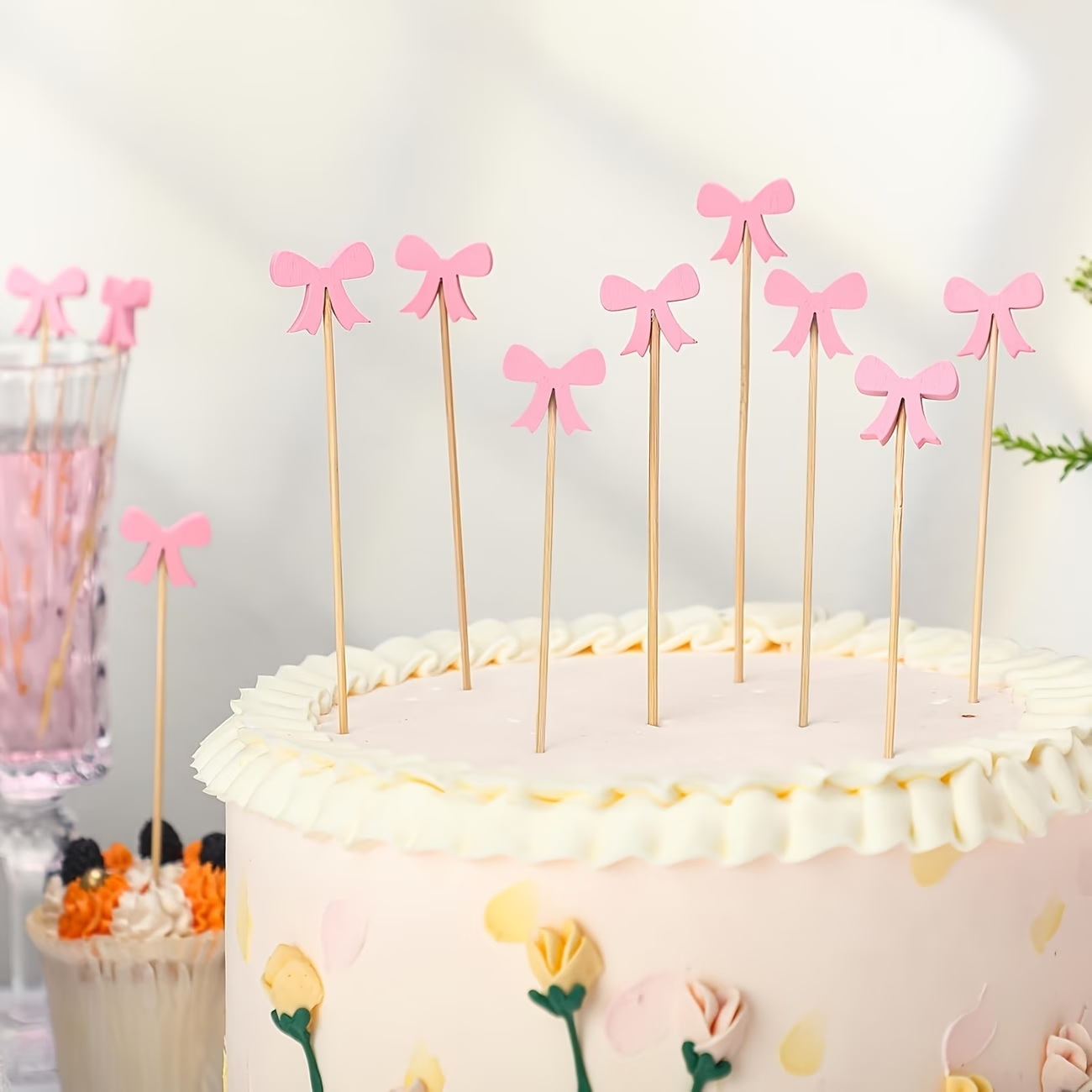 Wooden Bow Cocktail Picks 100P - Centerpiece Stick ulasan dan harga