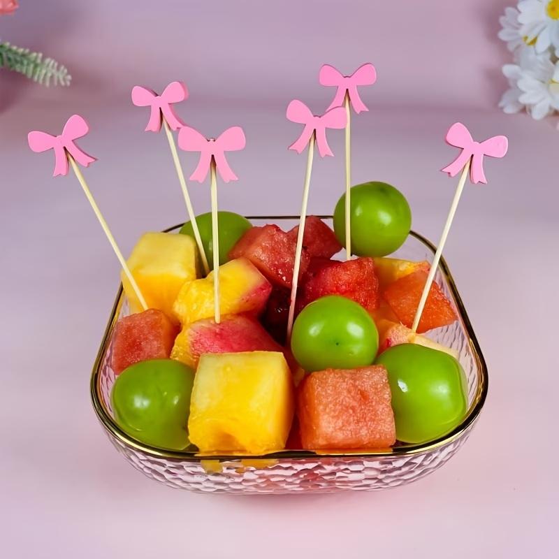 Wooden Bow Cocktail Picks 100P - Centerpiece Stick ulasan dan harga