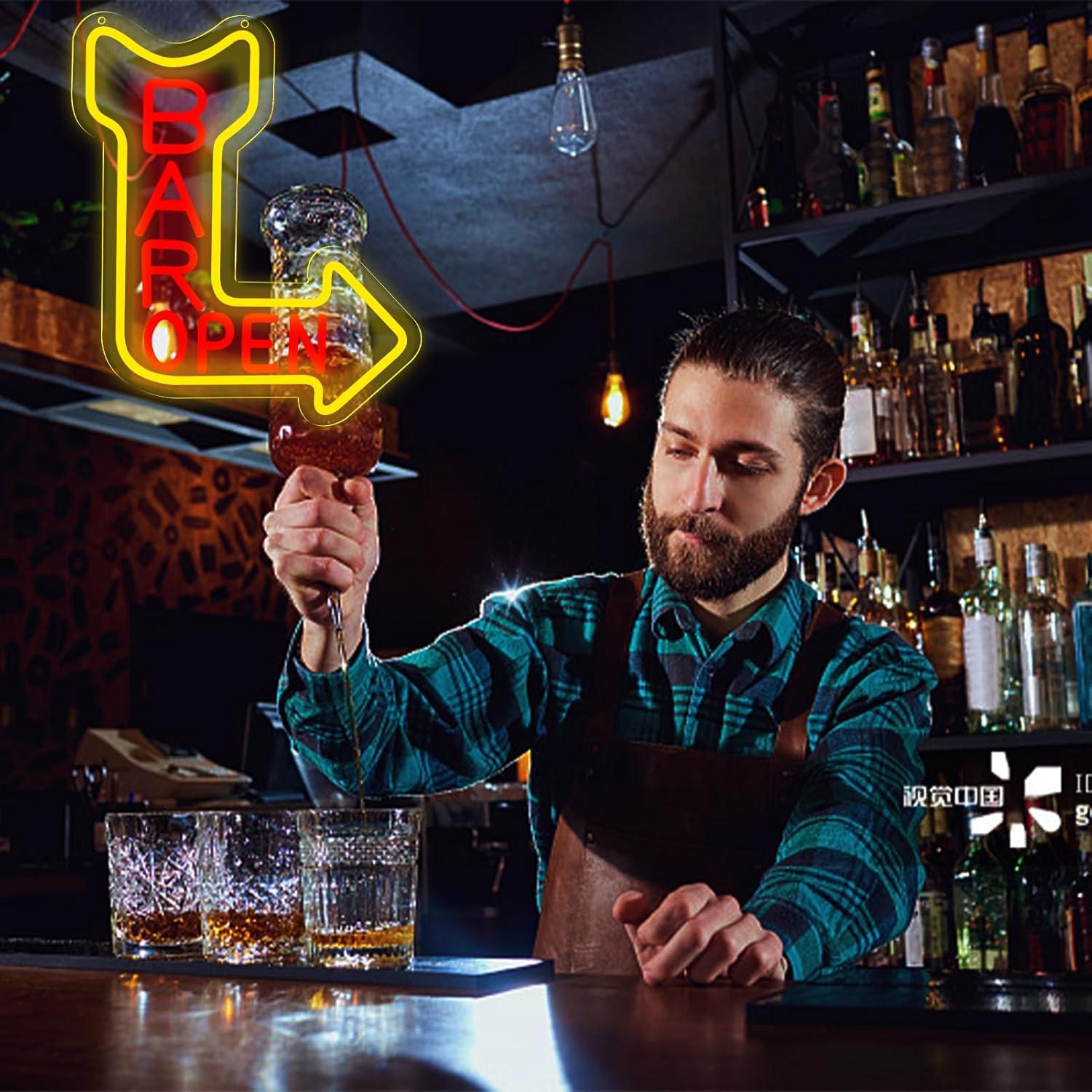 Bar Open Neon Sign Open USB Di - Neon Sign Party ulasan dan harga