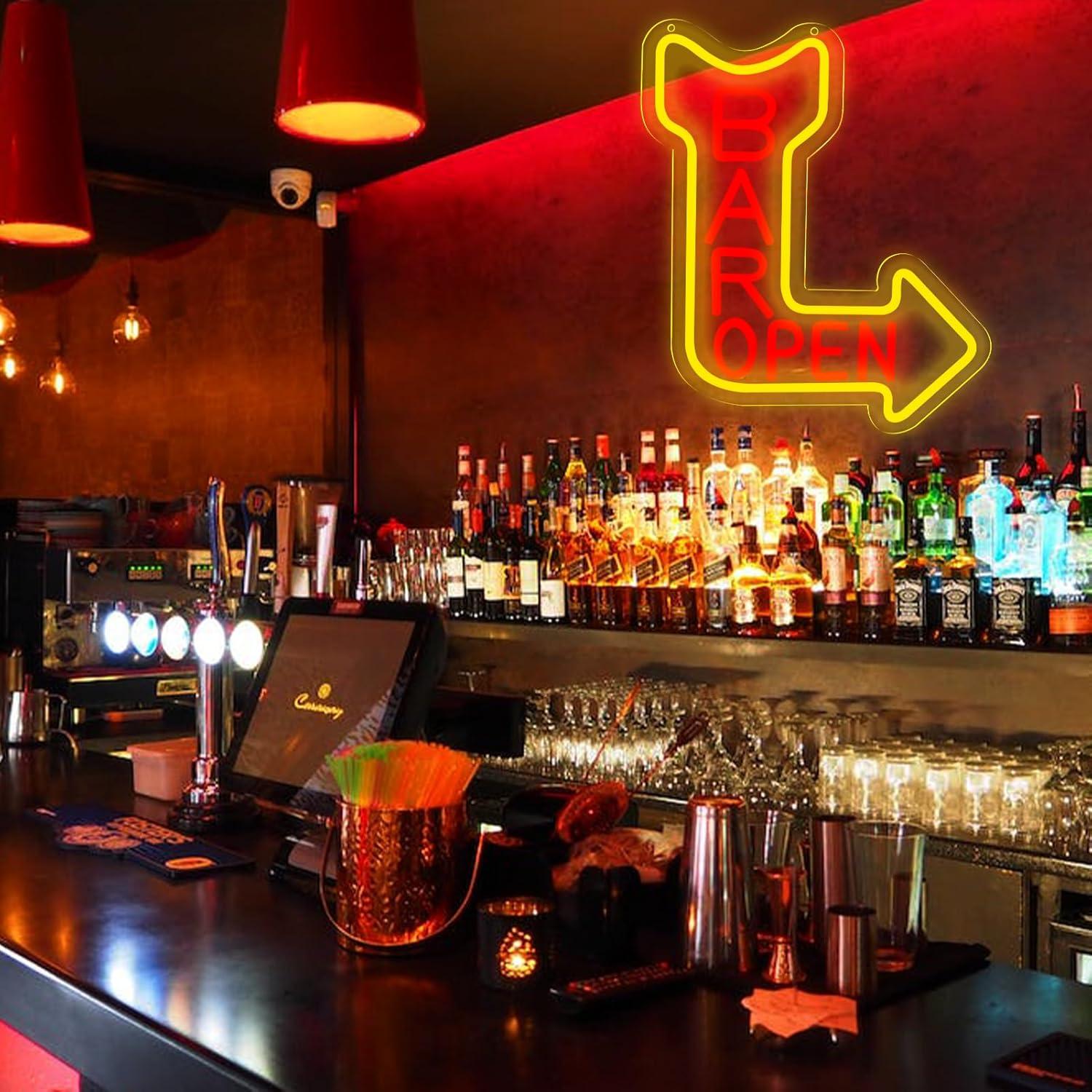 Bar Open Neon Sign Open USB Di - Neon Sign Party ulasan dan harga