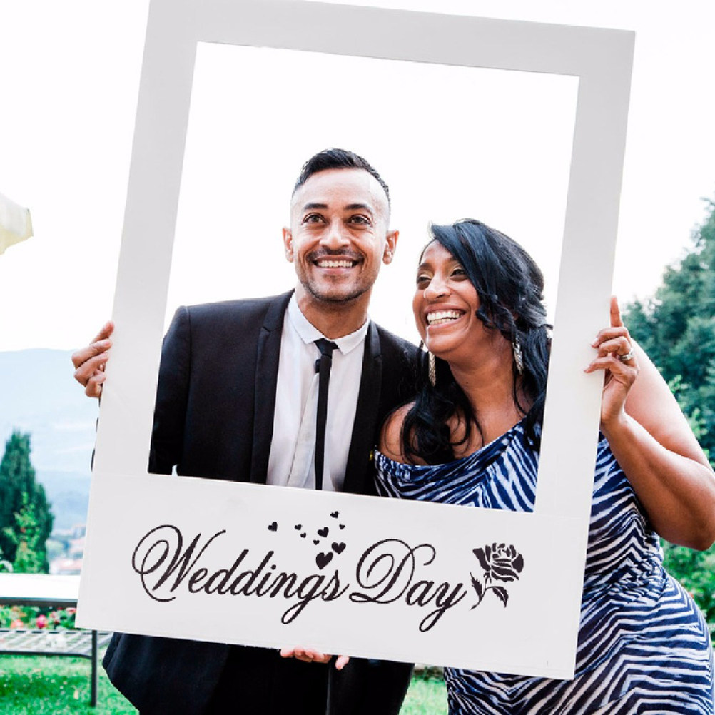 Wedding Day Photo Frame DIY Ph - Photo Booth Frame ulasan dan harga