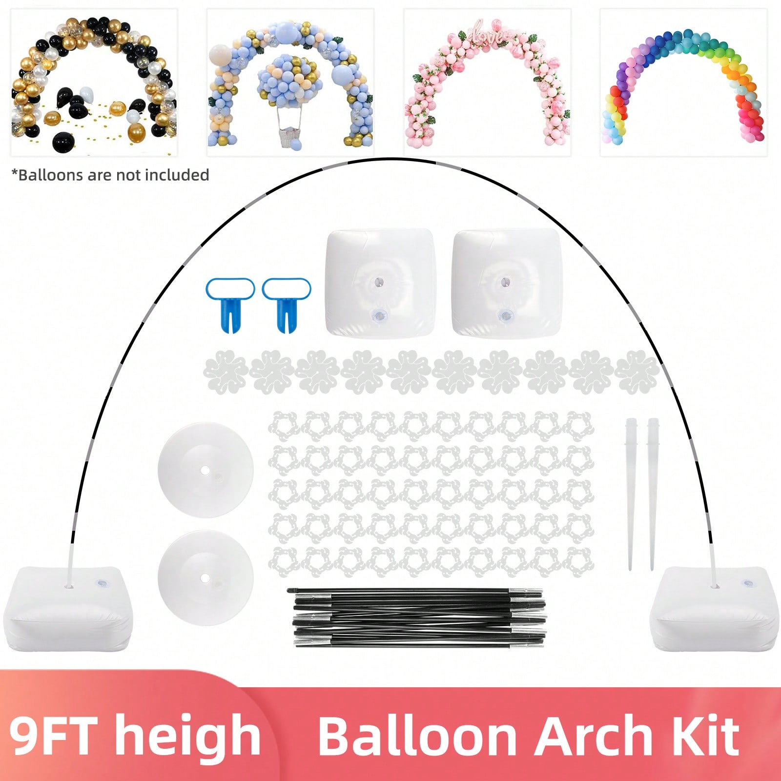 1 Set Balloon Arch Stand Kit,  - Balloon Arch Kit ulasan dan harga