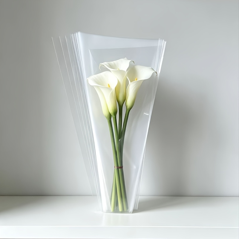 52pcs transparent plastic bouq - Event Party Shop ulasan dan harga
