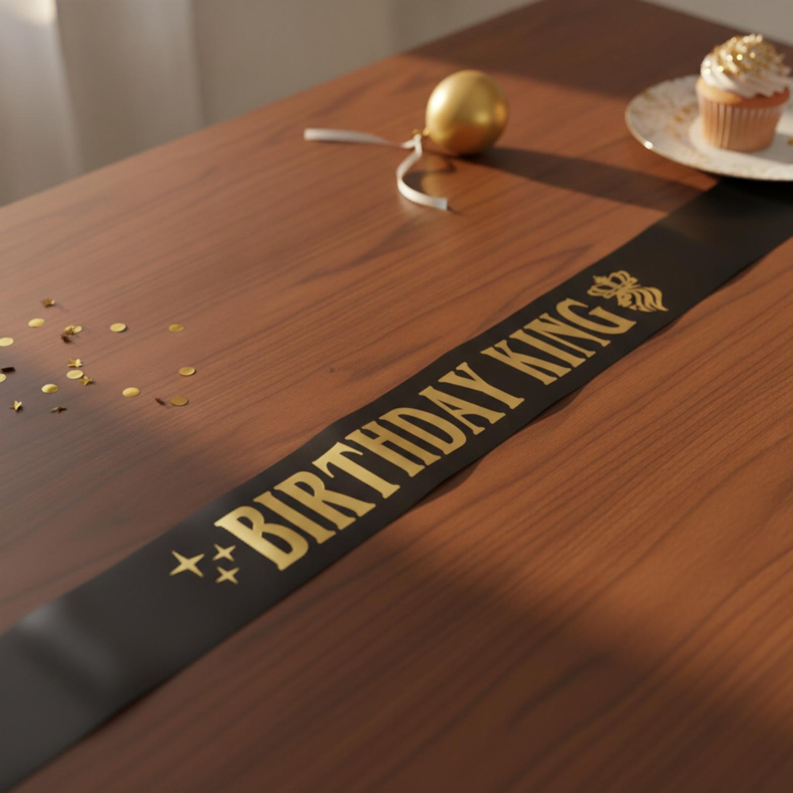 Birthday King Party Crown Glit - Birthday Sash Glitter ulasan dan harga