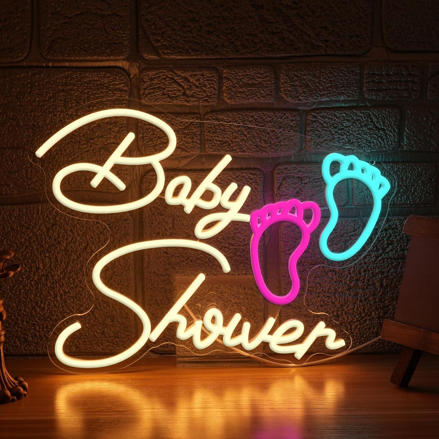 Baby Shower Neon Sign Oh Baby  - Neon Sign Party ulasan dan harga