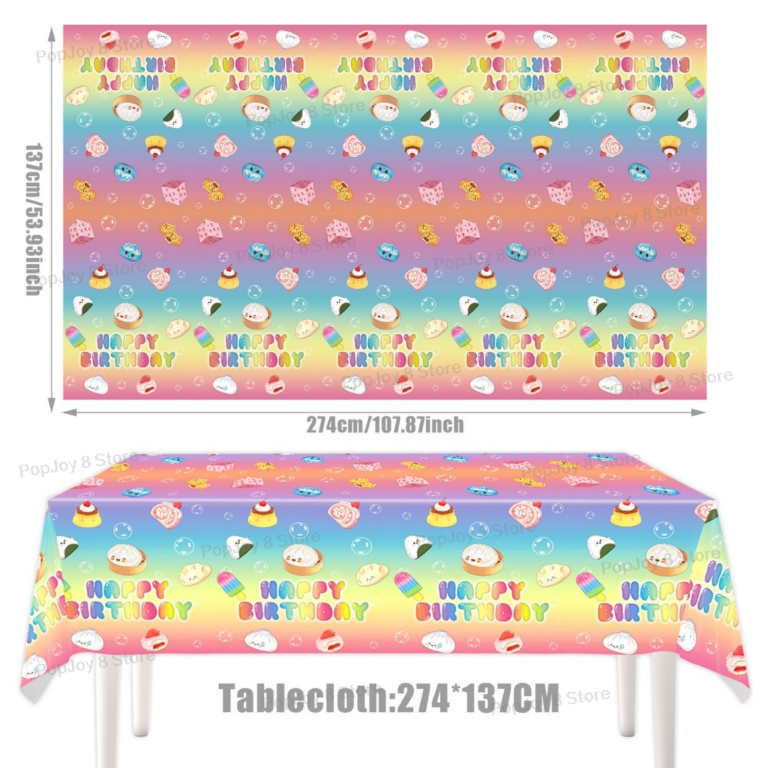 137x274cm Disposable Squishy D - Table Cloth Disposable ulasan dan harga