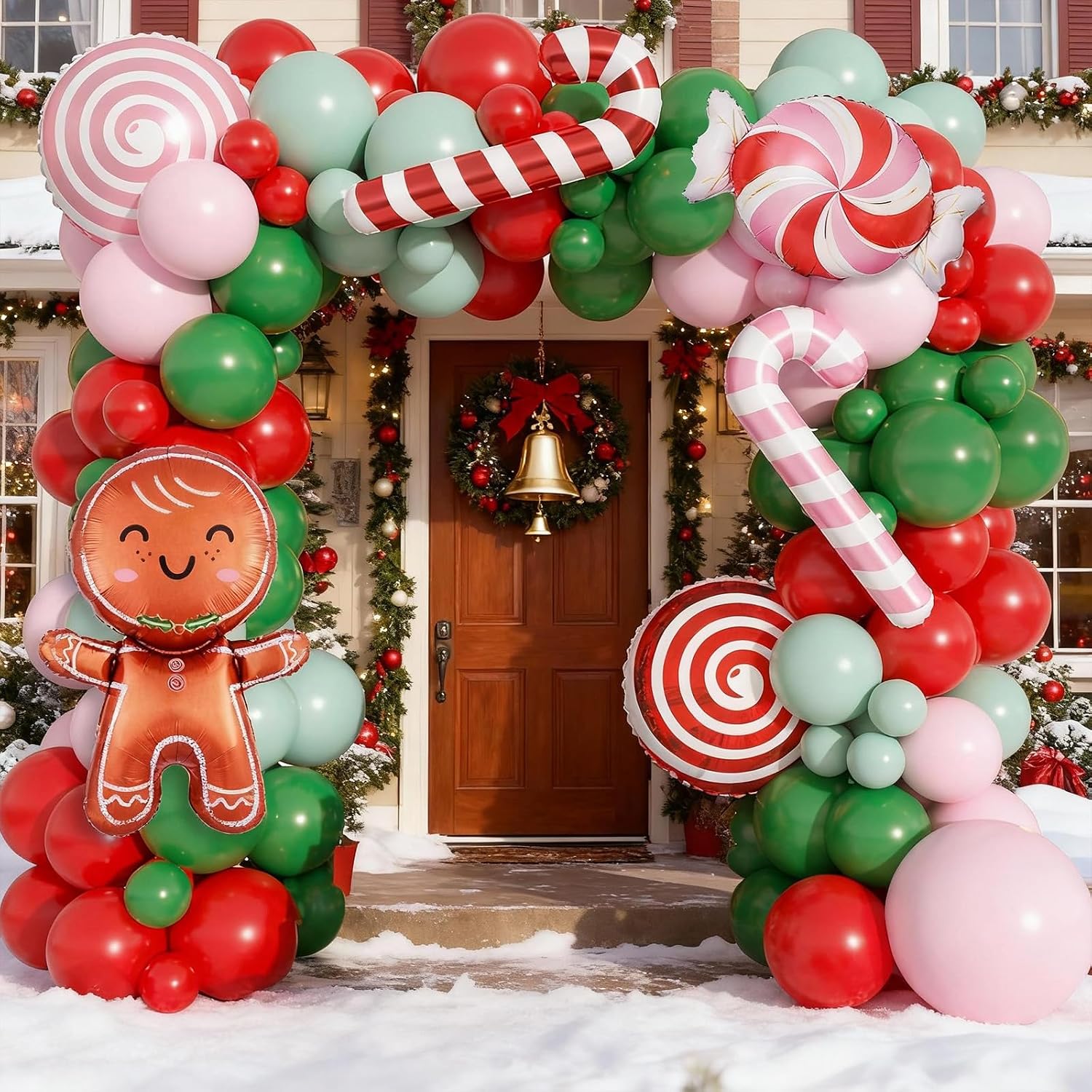 Christmas Balloon Garland Arch - Balloon Arch Kit ulasan dan harga