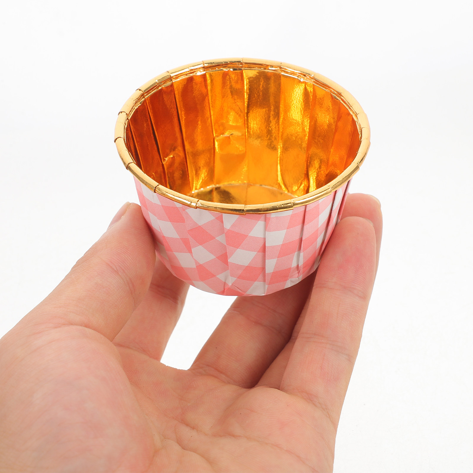 50Pcs Aluminium Foil Cupcake L - Plastic Cup 50Pcs ulasan dan harga