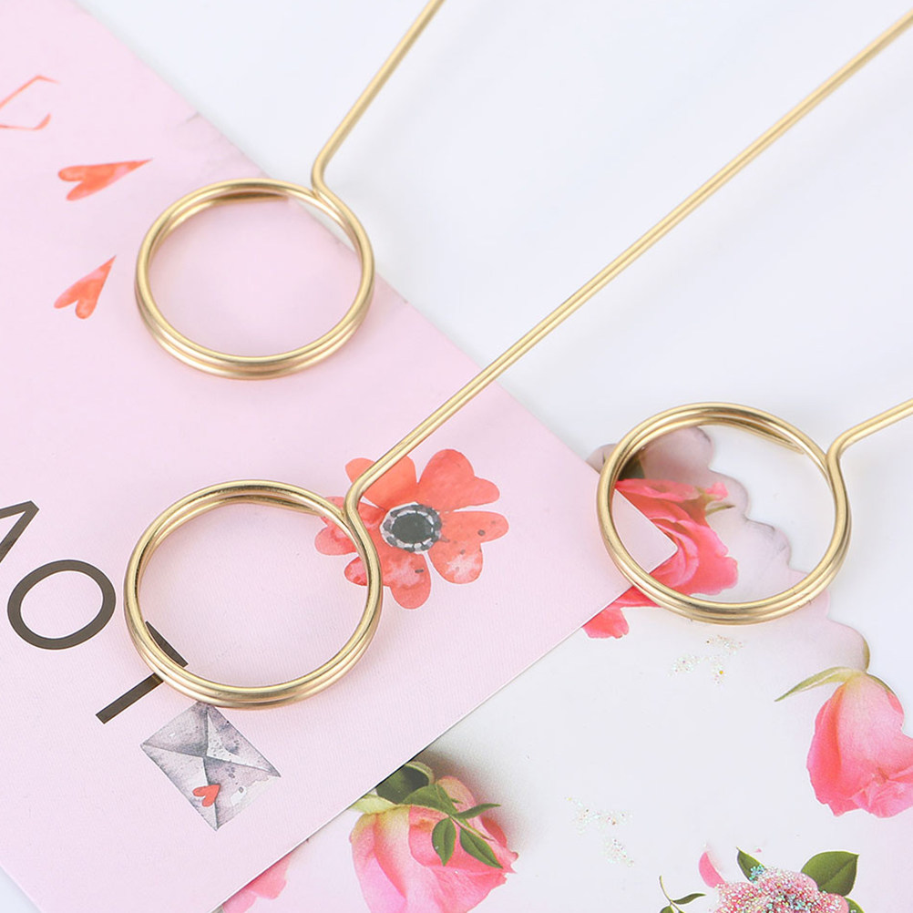 40Pcs Elegant Gold Metal Card  - Centerpiece Stick ulasan dan harga