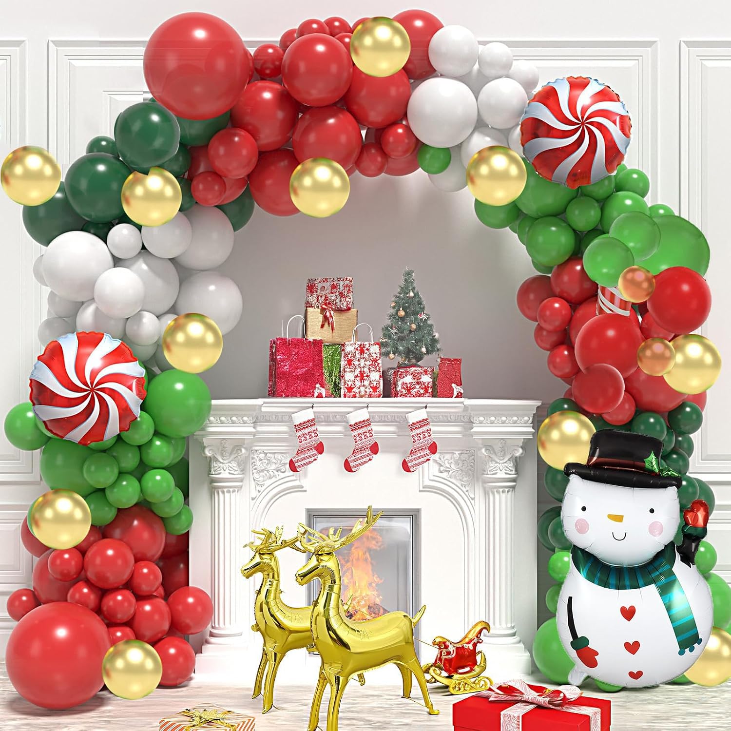 183Pcs Christmas Balloon Garla - Balloon Arch Kit ulasan dan harga