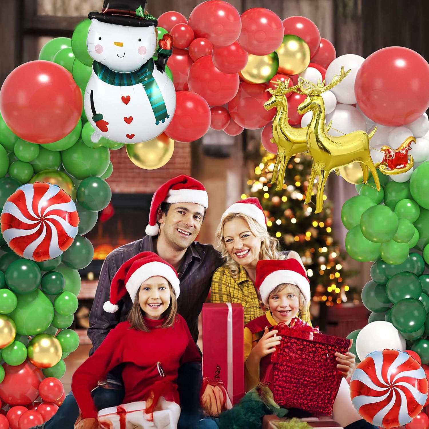 183Pcs Christmas Balloon Garla - Balloon Arch Kit ulasan dan harga