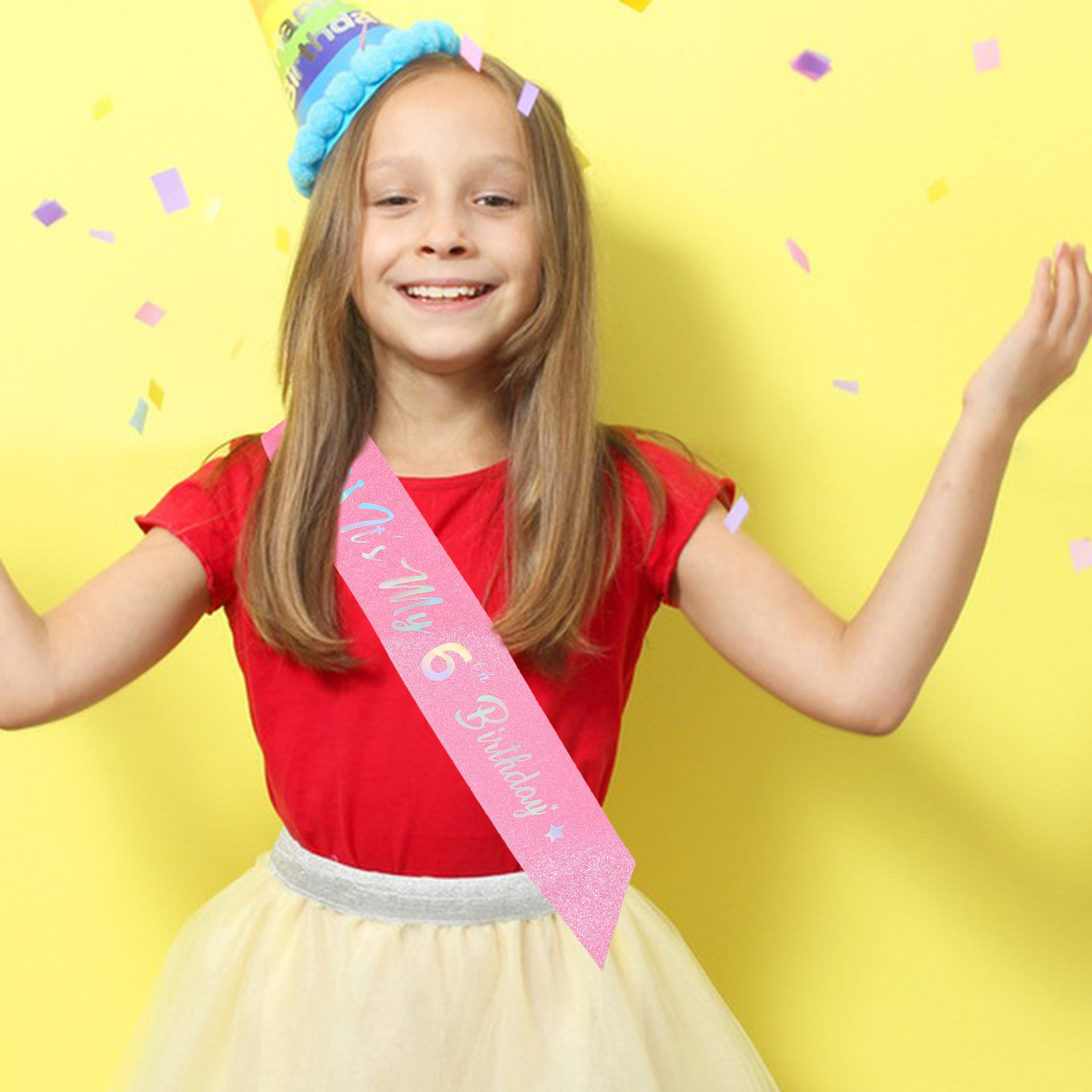 5Pcs Glitter Happy Birthday Sa - Birthday Sash Glitter ulasan dan harga