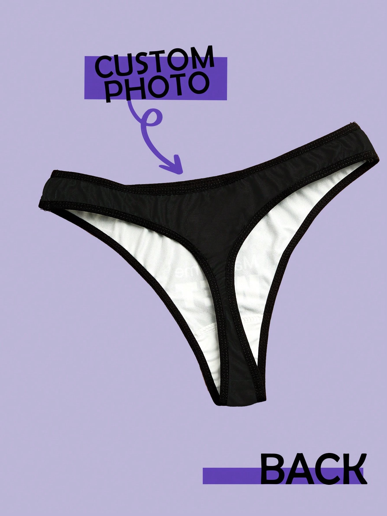 Custom Face Thong For Women Pe - Cotton Candy Cone ulasan dan harga