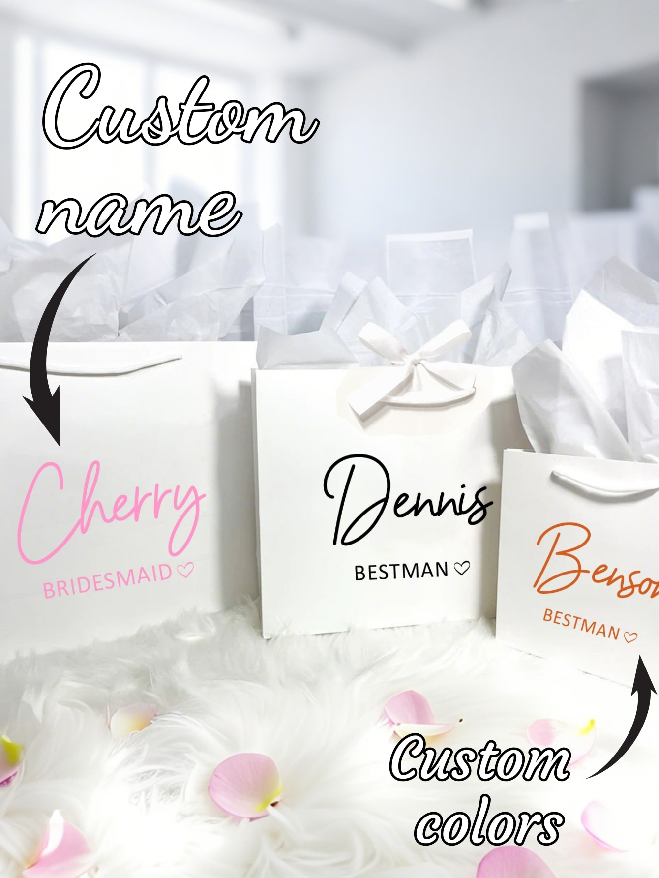 1pc Custom Wedding Bridesmaid  - Party Favor Bag ulasan dan harga
