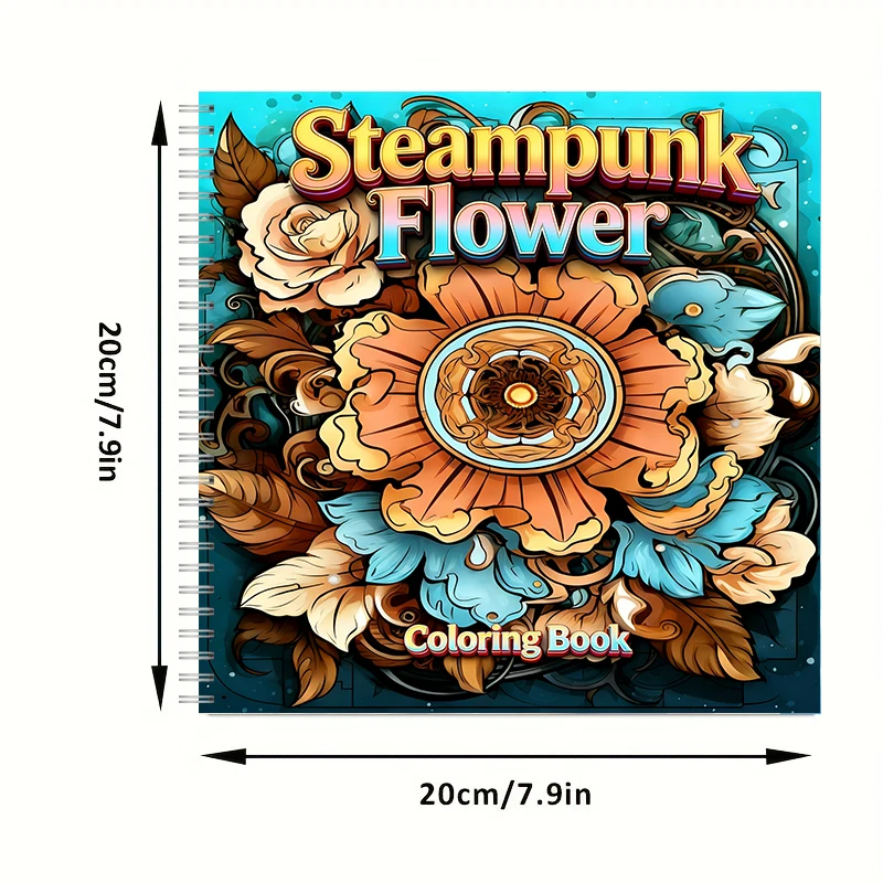Coloring Book Steampunk Flower - Event Supplies ulasan dan harga