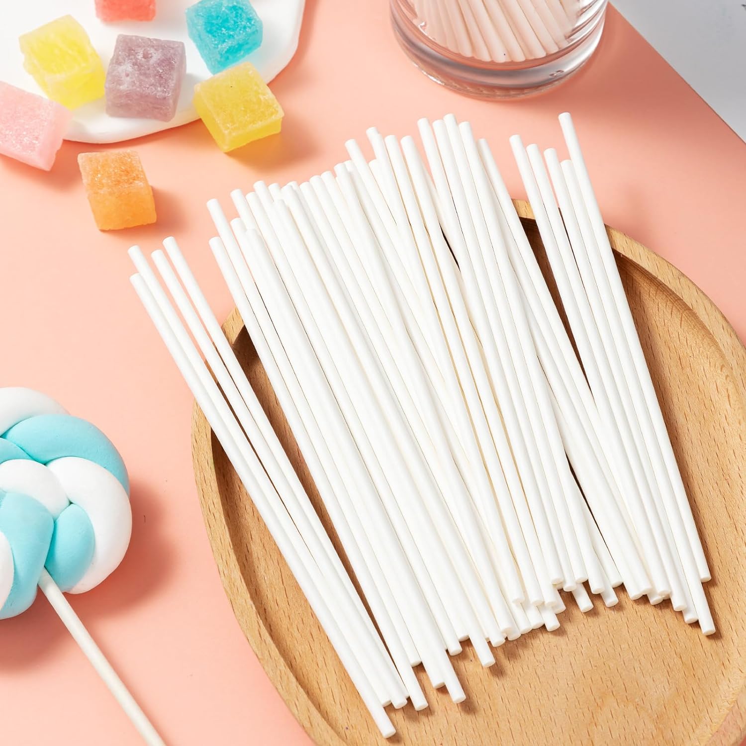 100Pcs DIY Candy Sticks Lollip - Cotton Candy Cone ulasan dan harga