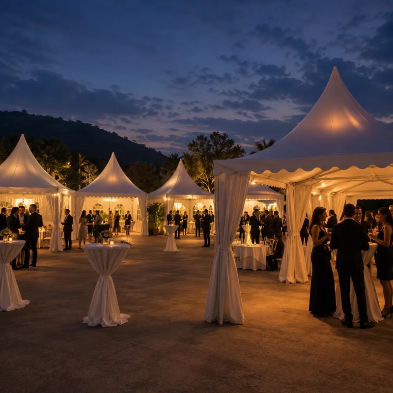Customizable White Pagoda Tent - Event & Party Supply ulasan dan harga